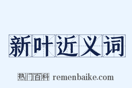 新叶近义词是什么意思的图片